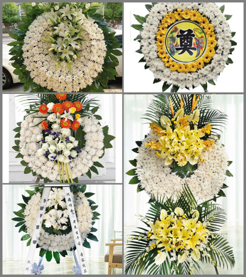 山东济宁嘉祥县马村镇山前村花圈速递
